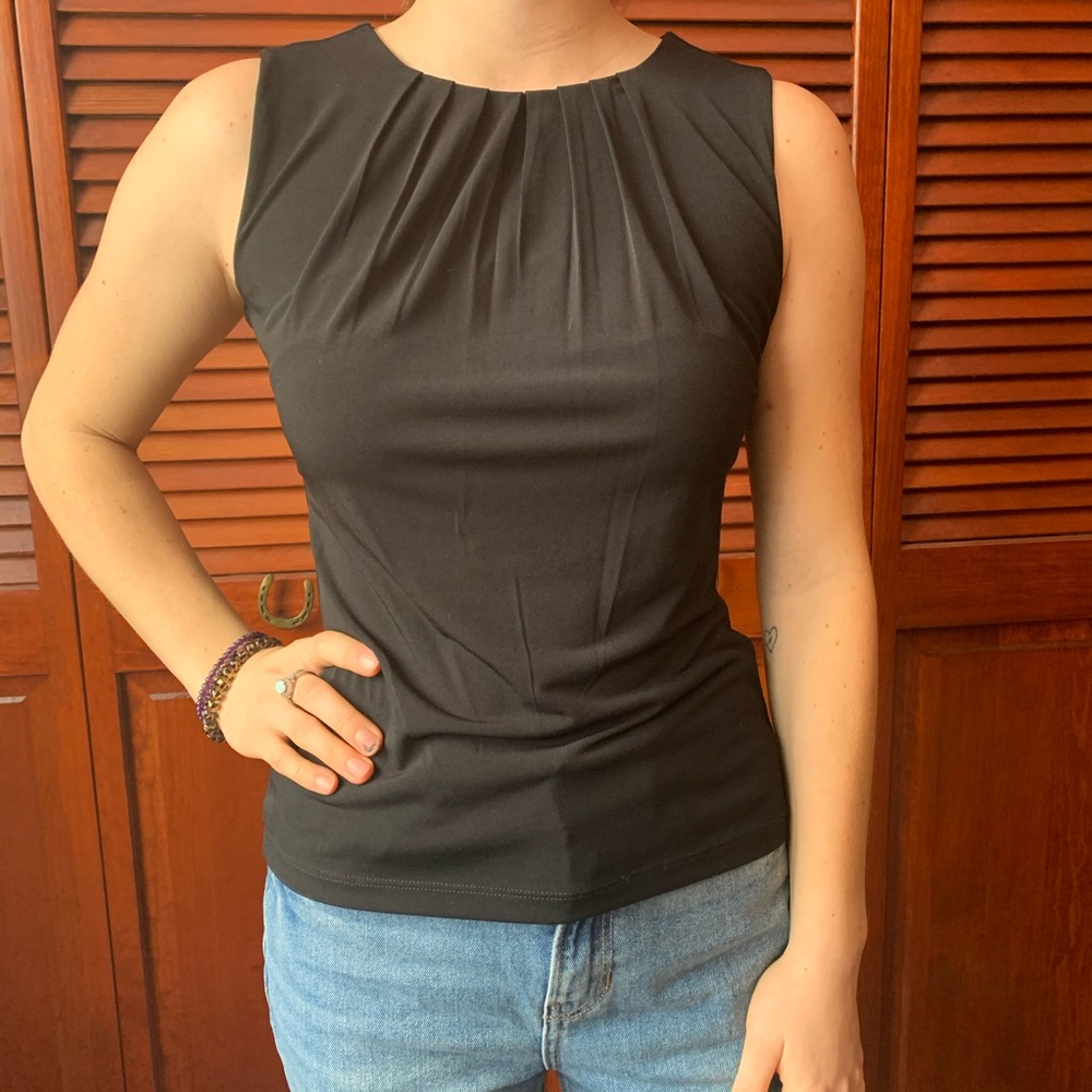 Business casual black blouse